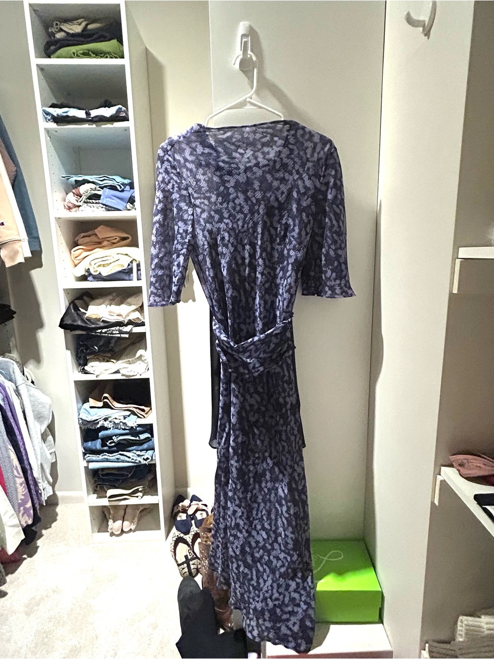 & Other Stories Purple Printed Maxi Wrap Dress
